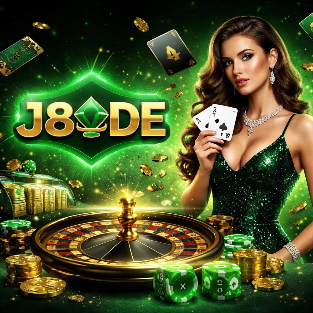 J8DE lobby game online dengan slot dan permainan kasino digital